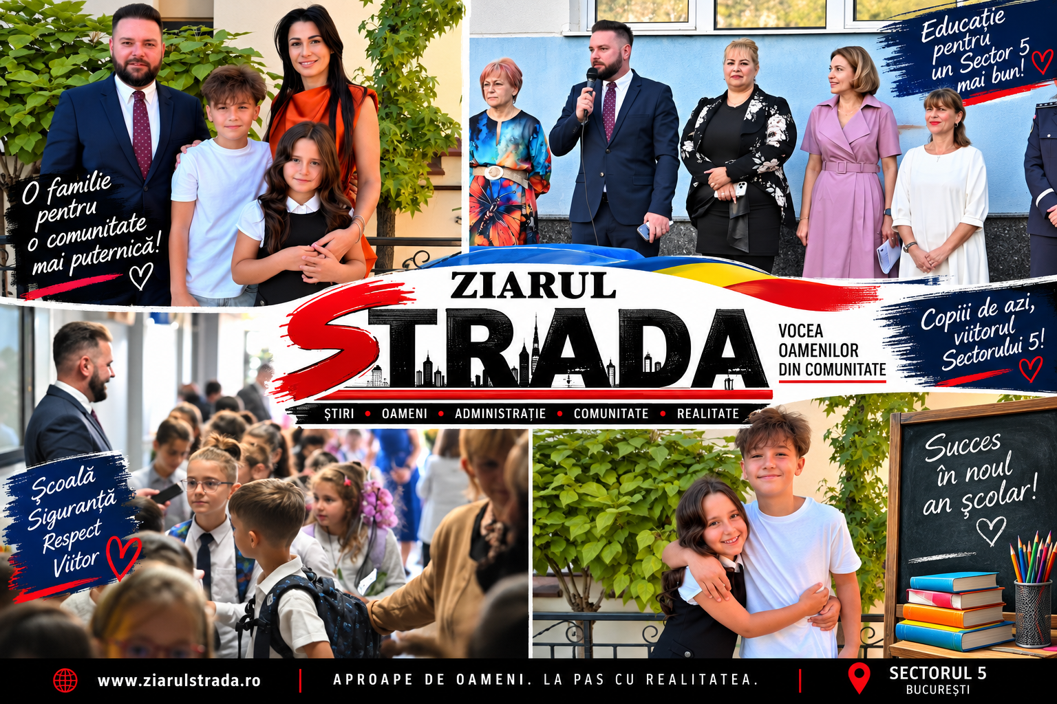 Clopoțelul speranței a sunat în Sectorul 5. Vlad Popescu Piedone: „Școala și copiii rămân prioritatea noastră”
