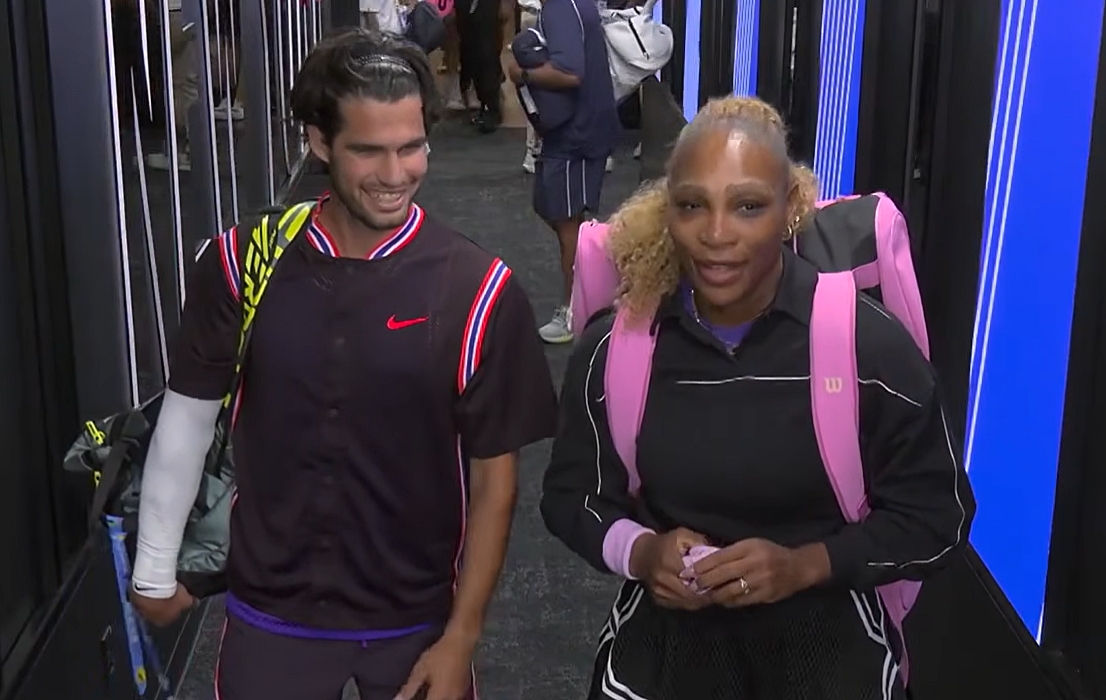 VIDEO: Carlos Alcaraz și Serena Williams, eliminați în sferturi la dublu mixt la US Open 2026