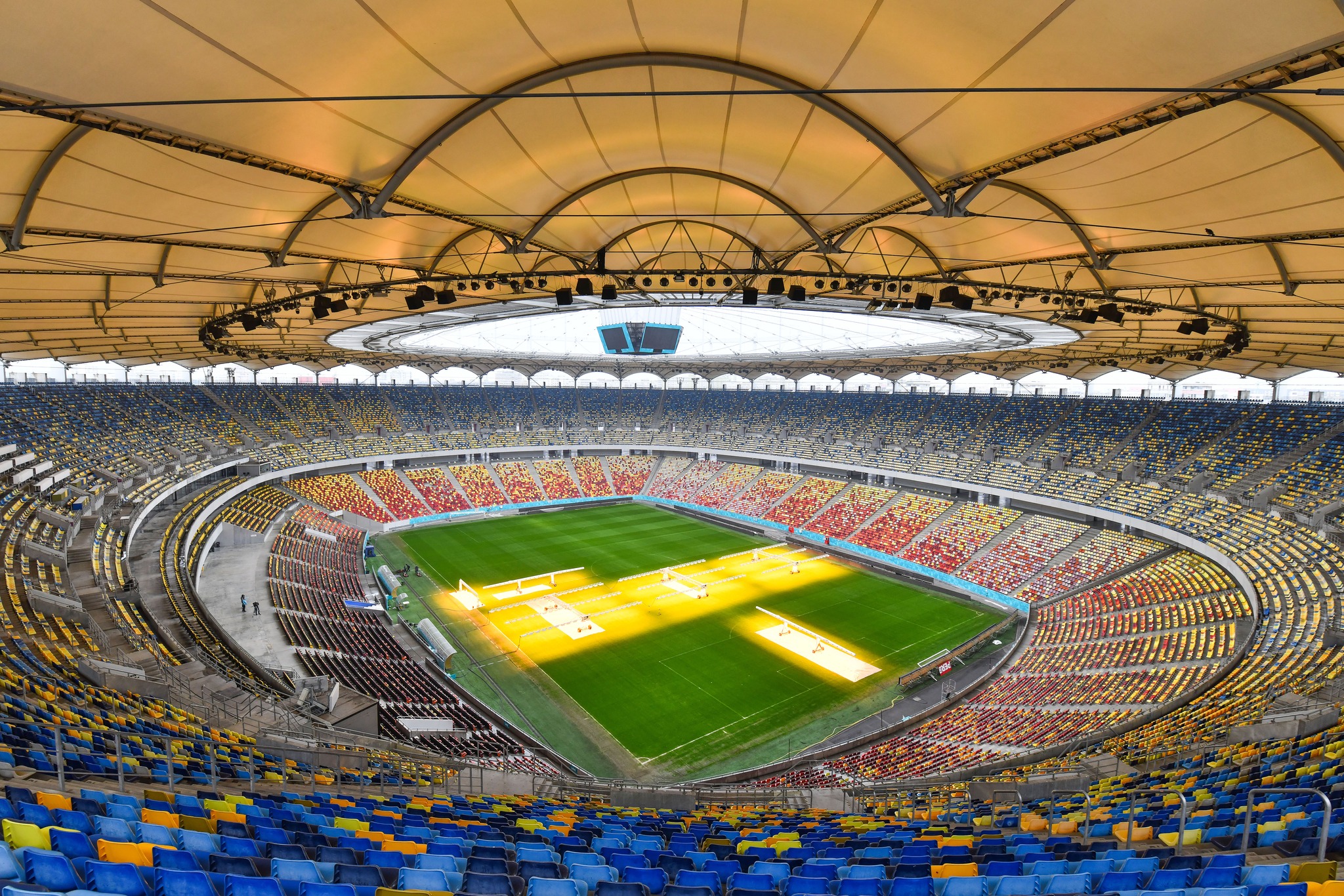 FOTO | Lucrări de modernizare pe Arena Națională, înainte de finala Europa League 2028. Ciucu: „Ne-am asumat o serie de lucrări”