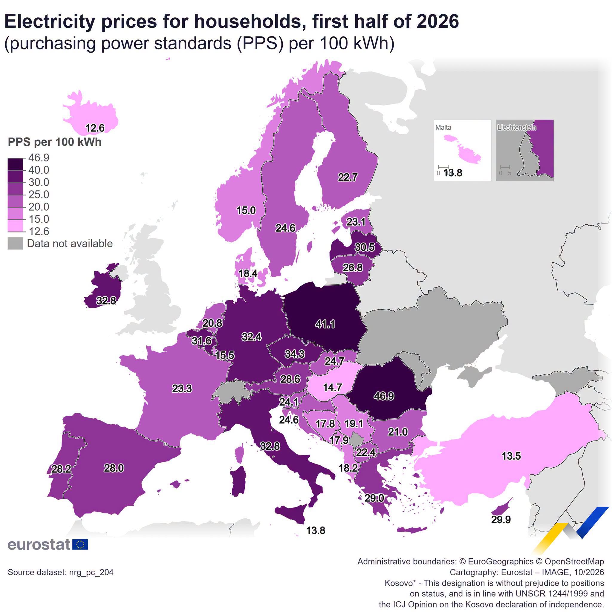 Eurostat: România a avut cele mai mari creșteri de prețuri la electricitate și gaze din UE în prima jumătate a anului